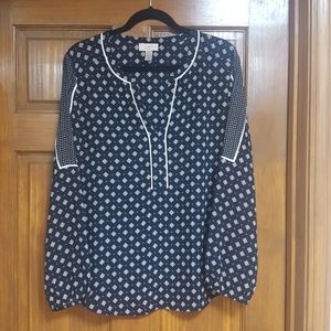 Navy blouse